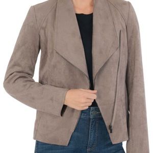 NWT super soft faux suede moto jacket.